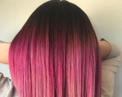 Ombre for long hair - Transformation with a gradient